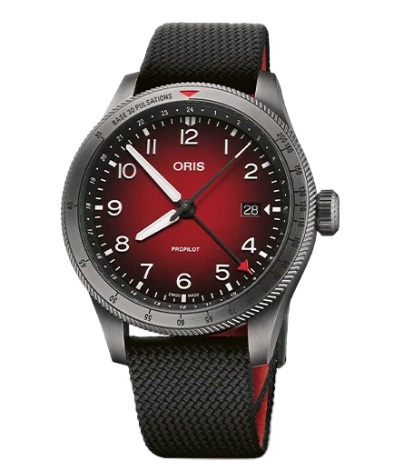 Oris ProPilot GMT Watch with Textile Strap, 41.50mm