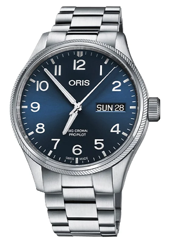 Oris Big Crown ProPilot Big Day/Date Automatic Stainless Steel Blue Dial Mens Watch 752 7698 4065-07 8 22 19