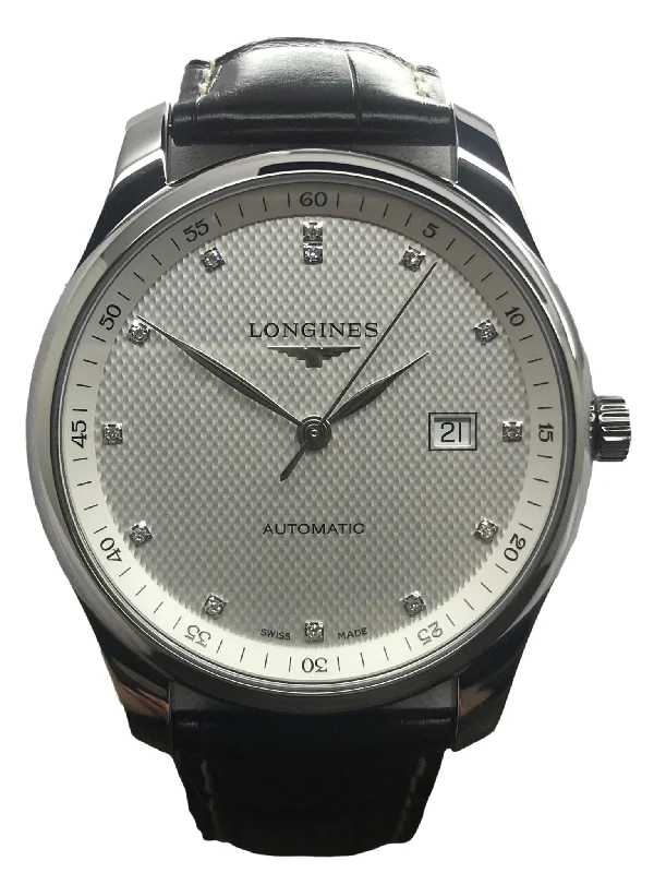 Longines Master Collection L2.893.4.77.3 Silver Diamond Dial Automatic Men's Watch