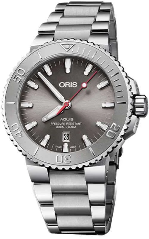 Oris Aquis Date Relief Mens Watch 01 733 7730 4153-07 8 24 05PEB