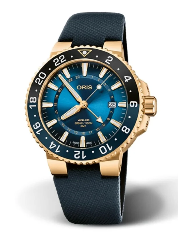 Oris Diving  Aquis Carysfort Reef Gold Limited Edition - 01-798-7754-6185