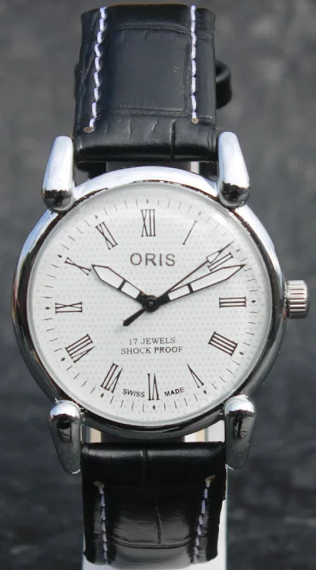 Mechanical Hand Winding Wristwatch ORIS Vintage 17 Jewels FHF ST96 Swiss Made