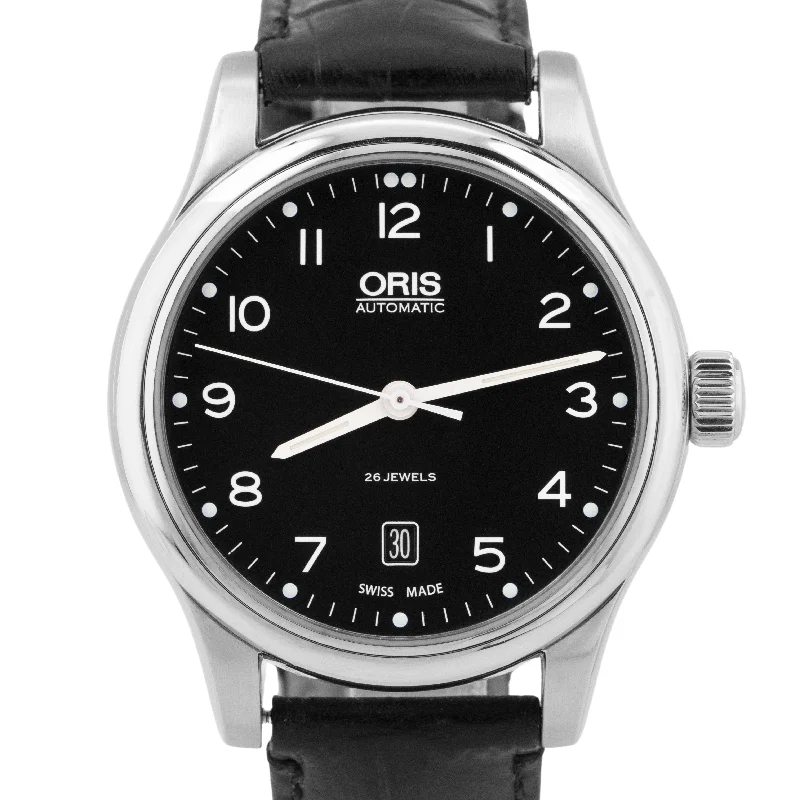 MINT PAPERS Oris Classic Date Black 42mm Watch 01 733 7594 4094-07 5 20 11 BOX