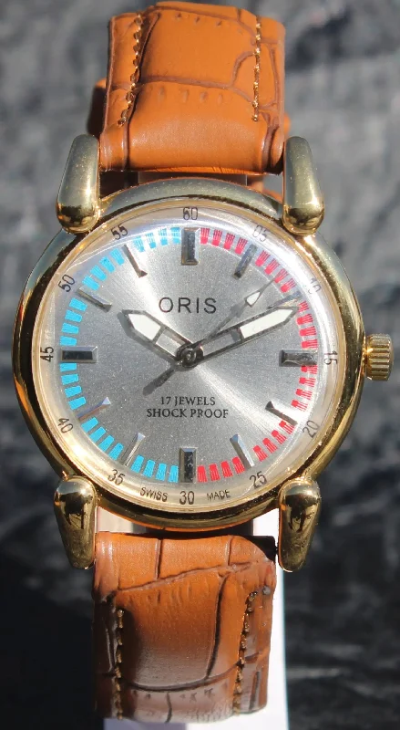 Vintage ORIS 17 Jewels FHF ST96 Mechanical Hand Wind Swiss Made Men's Wristwatch