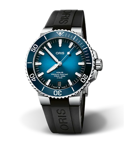 Oris Aquis Date Calibre 400 Watch with Black Rubber Strap, 43.50mm