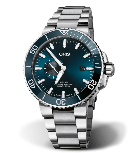 Oris Aquis Small Second, Date Watch with Blue Dial, 45.5mm