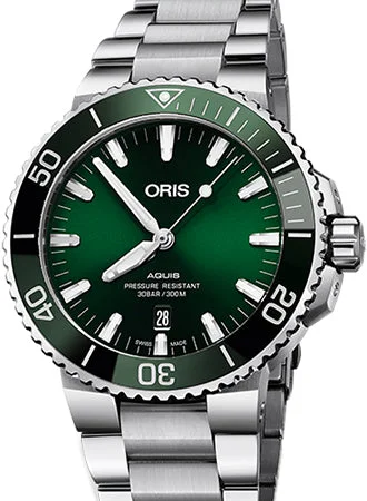 Aquis Date Green - Bracelet - 43.5mm - Ref.  01 733 7730 4157-07 8 24 05PEB