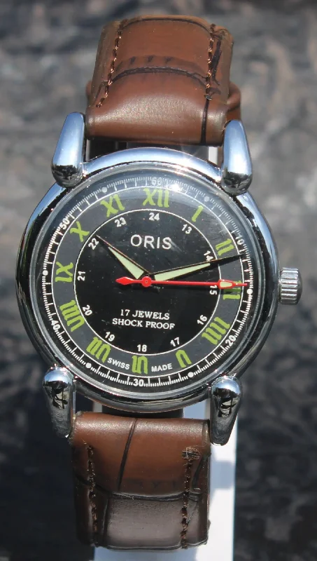 ORIS Mechanical Watch 17 Jewels FHF ST96 Hand Winding Swiss Made Movement