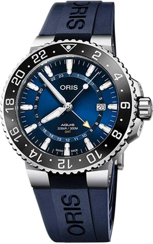 Oris Aquis GMT Mens Watch 01 798 7754 4135-07 4 24 65EB