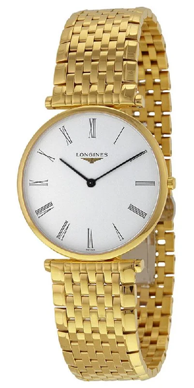 Longines La Grande Classique Yellow Gold PVD White Dial Quartz Unisex Watch L4.755.2.11.8