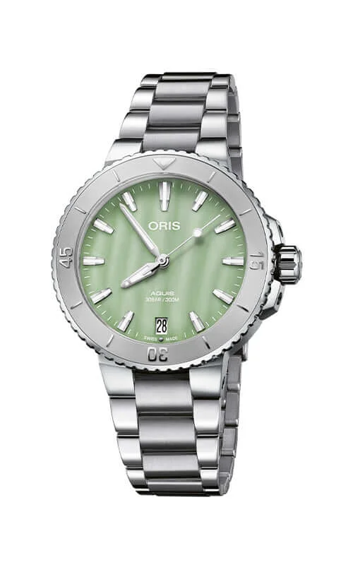 Oris Aquis Date Mother of Pearl Watch 01 733 7770 4157-07 8 18 05P