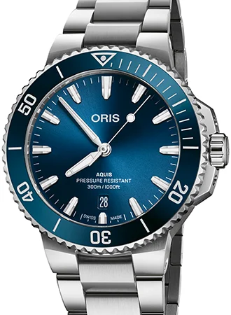 Aquis Date Blue - Bracelet - 41.5mm - Ref. 01 733 7787 4135-07 8 22 04PEB